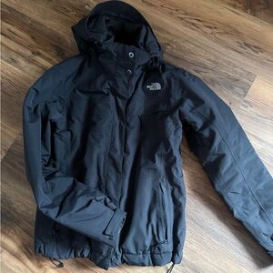 The North Face Black Hooded Ski Snow Jacket